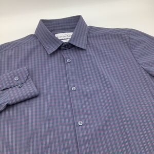 Mizzen + Main Mens Trim‎ Fit Long Sleeve Button Up Shirt Size Large
